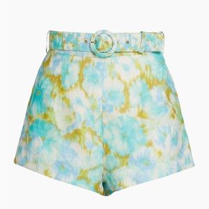 Zimmerman Linen & Silk Shorts Designer Size 2 (Size 6)